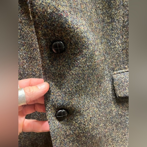 HARRIS TWEED vintage men’s blazer in mottled green; 44 tall, 🏴󠁧󠁢󠁳󠁣󠁴󠁿 - Picture 4 of 11
